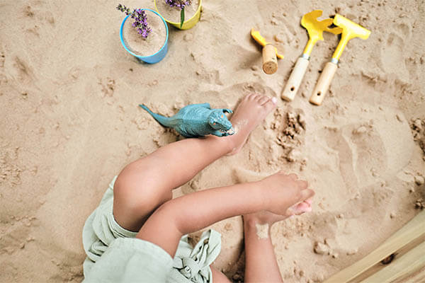Plum Treasure Beach Wooden Sandpit