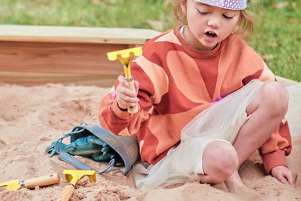 Plum Treasure Beach Wooden Sandpit