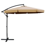 Instahut 3m Outdoor Cantilever Umbrella  - Beige