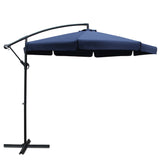 Instahut 3m Outdoor Cantilever Umbrella - Navy
