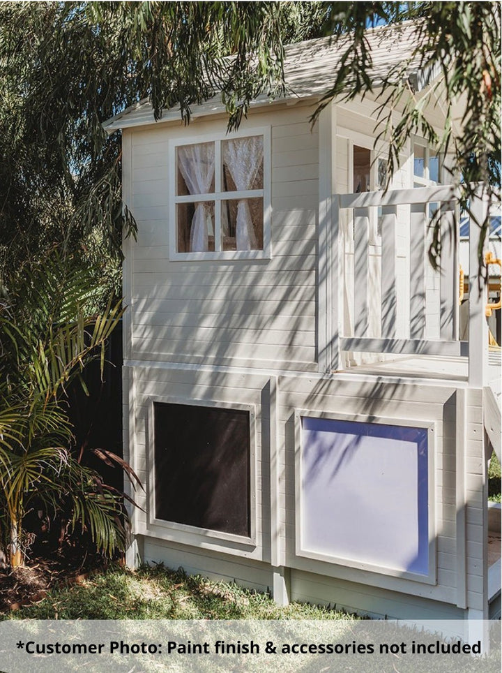 Kidzshack Inspiration Cubby House with Mud Kitchen & Activity Zone