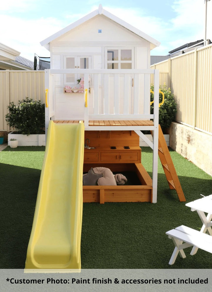 Kidzshack Inspiration Cubby House with Mud Kitchen & Activity Zone