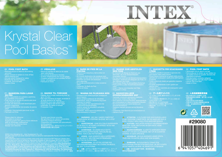 Intex Krystal Clear Non-Slip Foot Bath for Swimming Pools 29080
