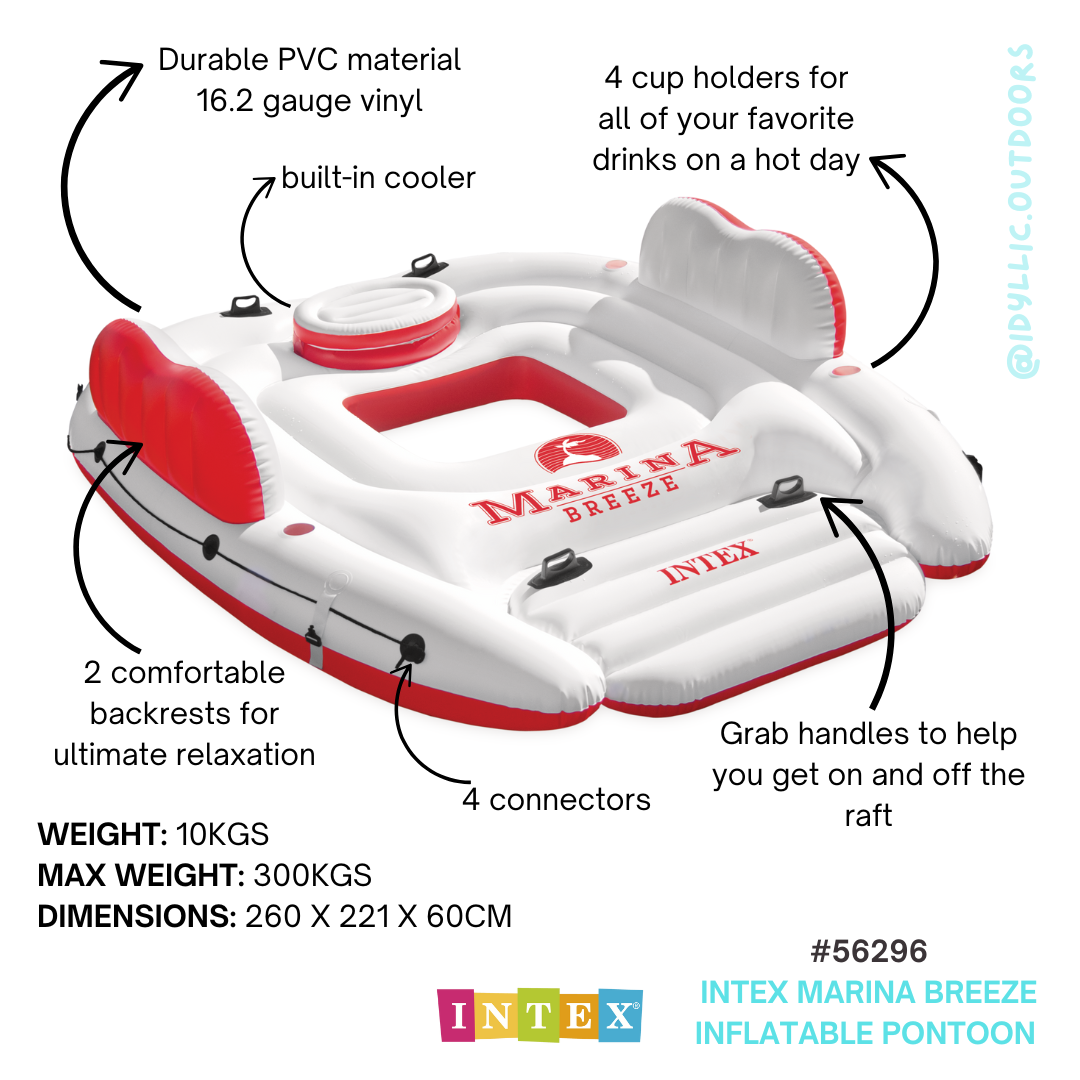 Intex Marina Breeze Inflatable Pontoon 56296