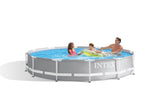 Intex PRISM Steel Frame Above Ground Pool (3.66m x 0.76m / 5621L) - Inc. Filter / Pump