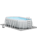 Intex PRISM Steel Frame Above Ground Pool (5m x 2.7m x 1.2m / 13365L) - Inc. Filter / Pump, Cover & Ladder