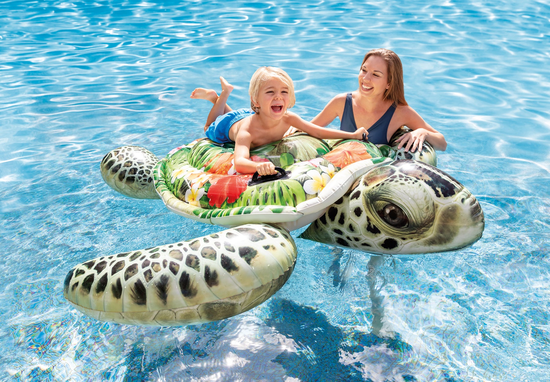 Sea Turtle Rode Intex Sea Turtle Realistic Giant Ride-On – The Best Backyard