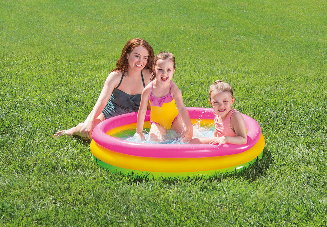 Intex Sunset Glow Inflatable Kids Pool - 113 x 25cm