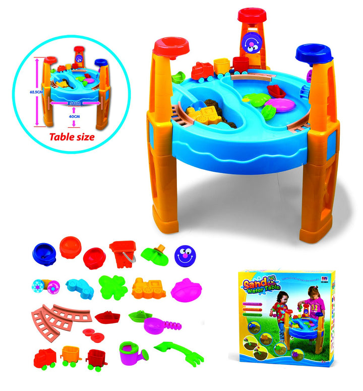 Large Sand & Water Table - Includes 24 Toys / Accessories