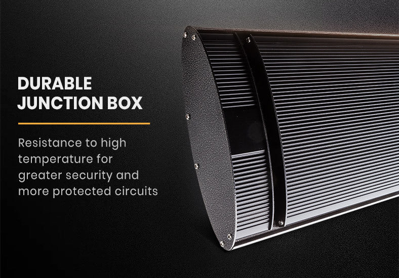 BIO Outdoor Strip Radiant Heater  - Ceiling / Wall Mount - 2400w