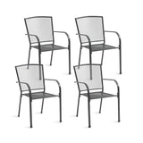 FORTIA x4 Outdoor Dining Chairs - Stackable (with Protective Coating)