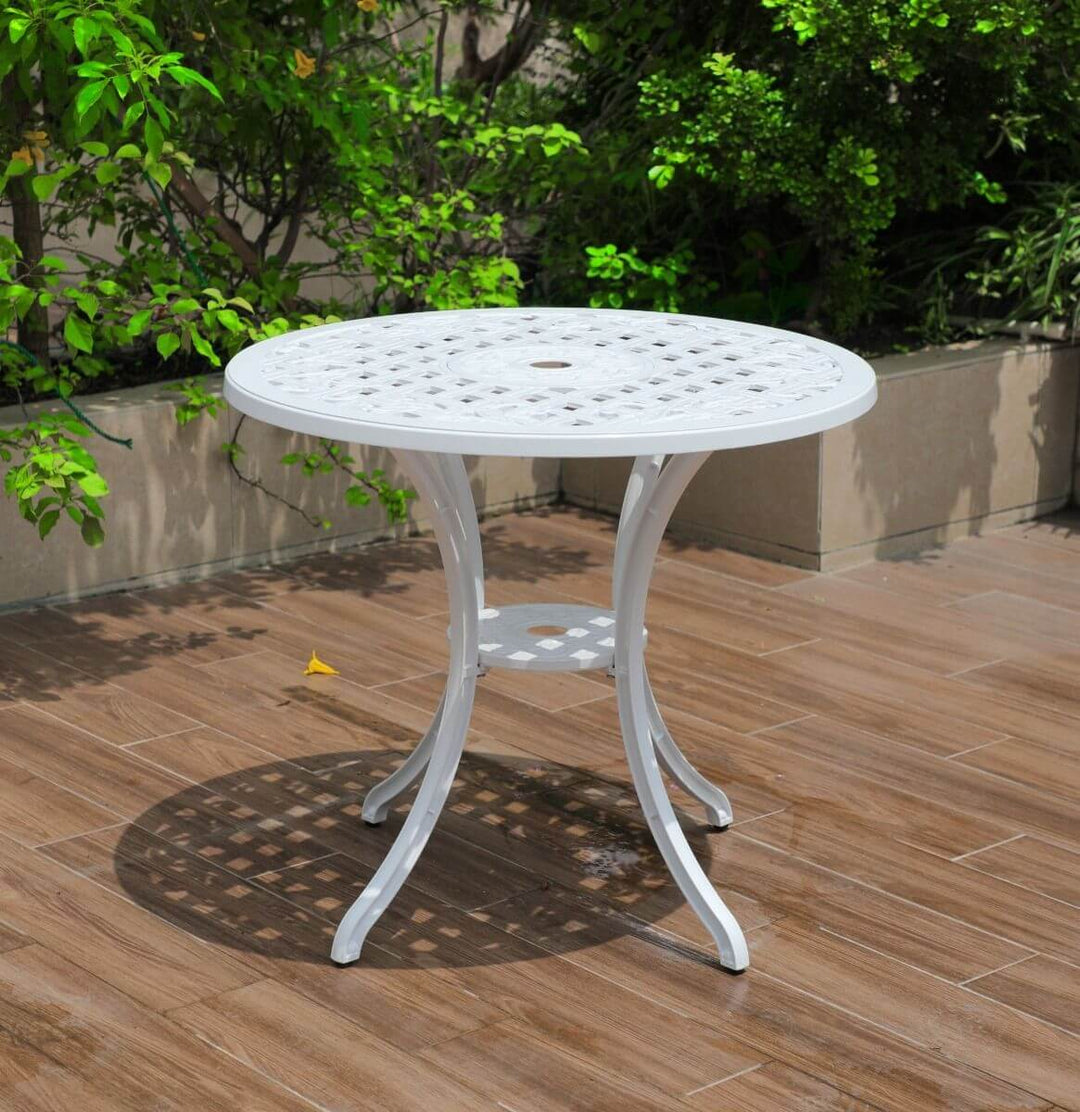 Remy Aluminium Table - White