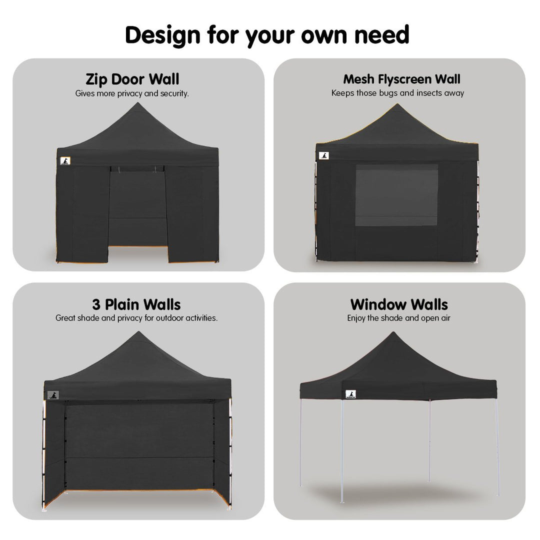 Wallaroo Gazebo Tent Marquee 3x3 PopUp Outdoor (Available in 8 Different Colour Options)