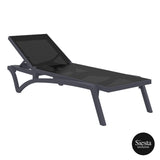 Pacific Sun Lounger & Ocean Side Table - 2pc Set