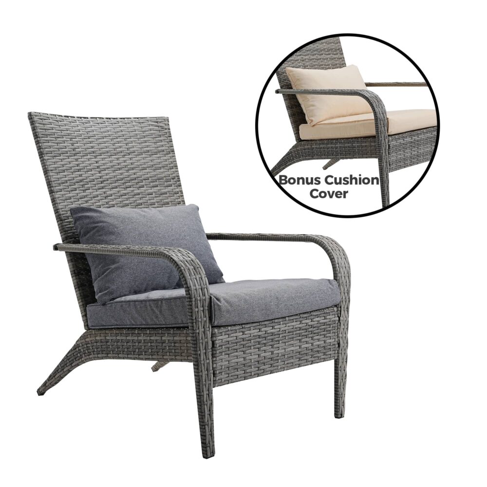 Coastal Weave Reclining Armchair with Bonus Cushion Covers