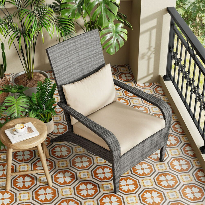 Coastal Weave Reclining Armchair with Bonus Cushion Covers