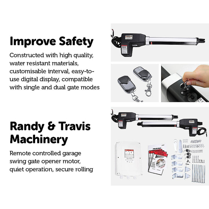 1000KG Double Swing Auto Motor Remote Gate Opener