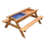Sand & Water Play - Wooden Picnic Table with Cover