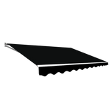 3.0m x 2.5m Outdoor Retractable Folding Arm Awning - Black