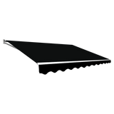 4.0m x 2.5m Outdoor Retractable Folding Arm Awning - Black