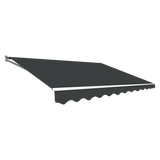 5.0m x 2.5m Outdoor Retractable Folding Arm Awning - Grey