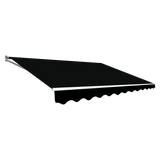 4.0m x 3.0m Outdoor Retractable Folding Arm Awning - Black