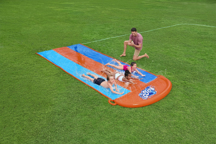 Bestway 4.88m Triple Slip & Slide - 4.88m (with water jets)