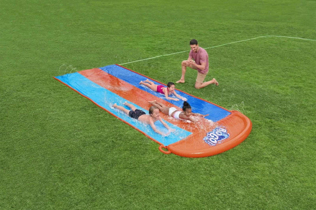 Bestway 4.88m Triple Slip & Slide - 4.88m (with water jets)