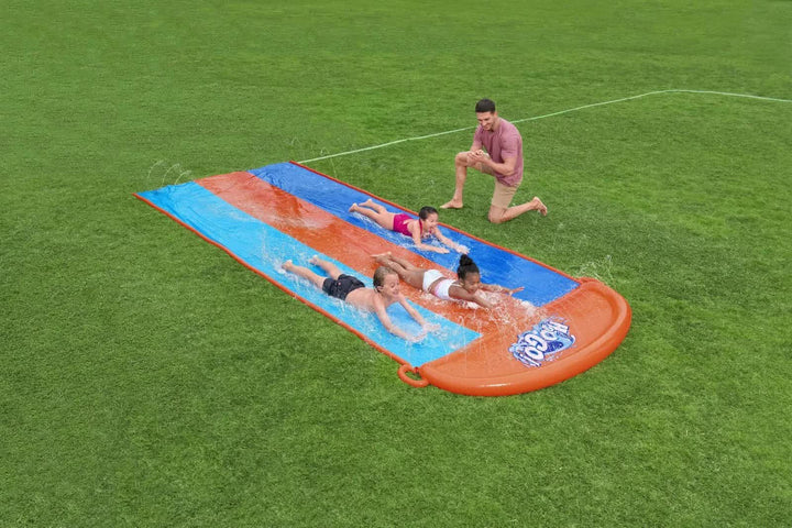 Bestway 4.88m Triple Slip & Slide - 4.88m (with water jets)