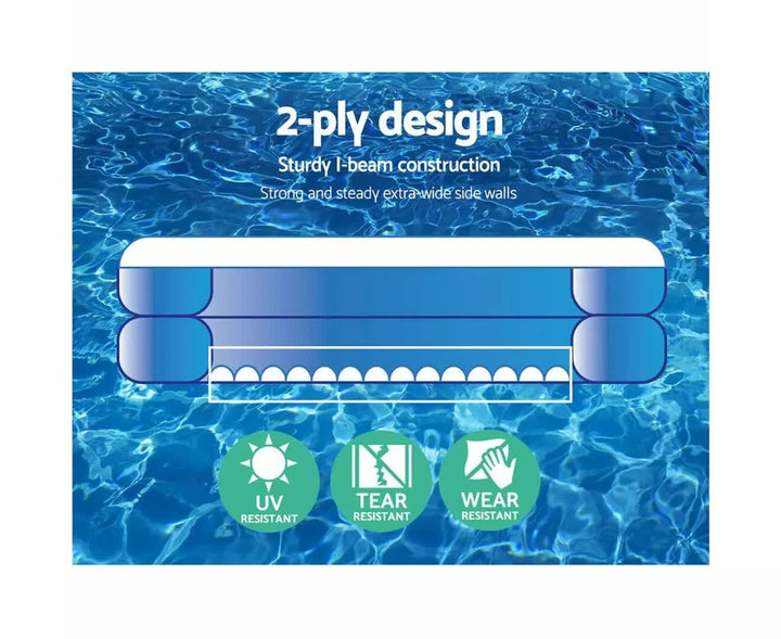 Bestway 2.62m x 1.75m x 51cm Inflatable Family Swimming Pool - Blue