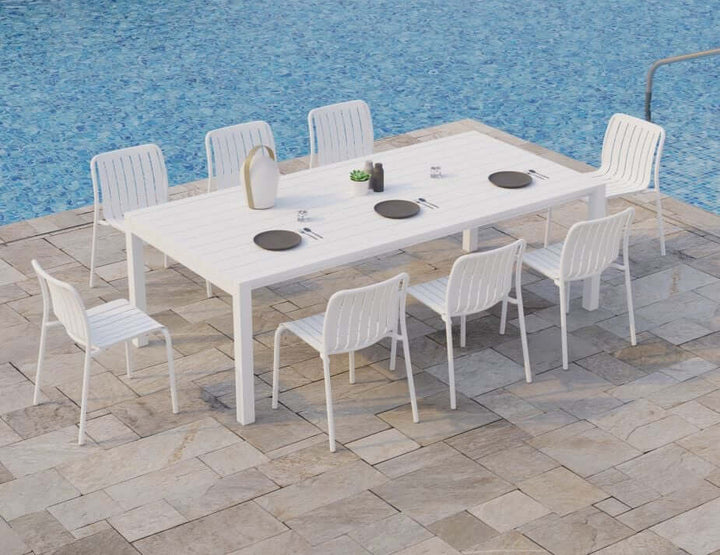 Reflect Table - Outdoor - Extendable 220/338 x 106cm (Available in White & Charcoal)
