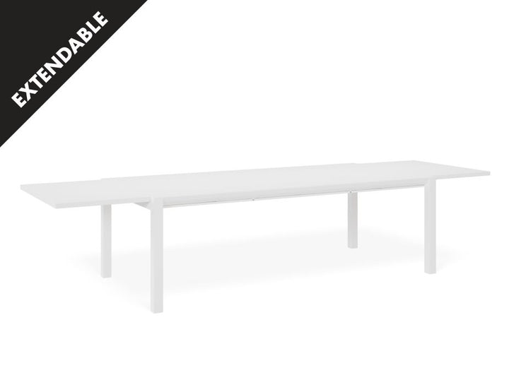 Level Reflect Table - Outdoor - Extendable 220/338 x 106cm (Available in White & Charcoal)