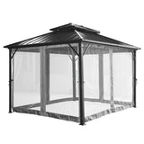 Aspendale 3m x 3.6m Gazebo with Mosquito Netting and Curtain by Yardtopia
