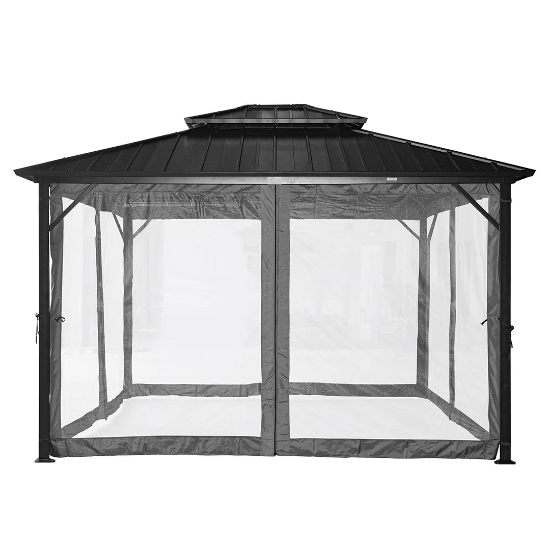 Aspendale 3m x 3.6m Gazebo with Mosquito Netting and Curtain by Yardtopia