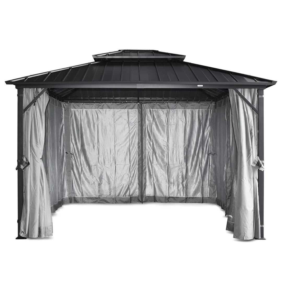 Aspendale 3m x 3.6m Gazebo with Mosquito Netting and Curtain by Yardtopia
