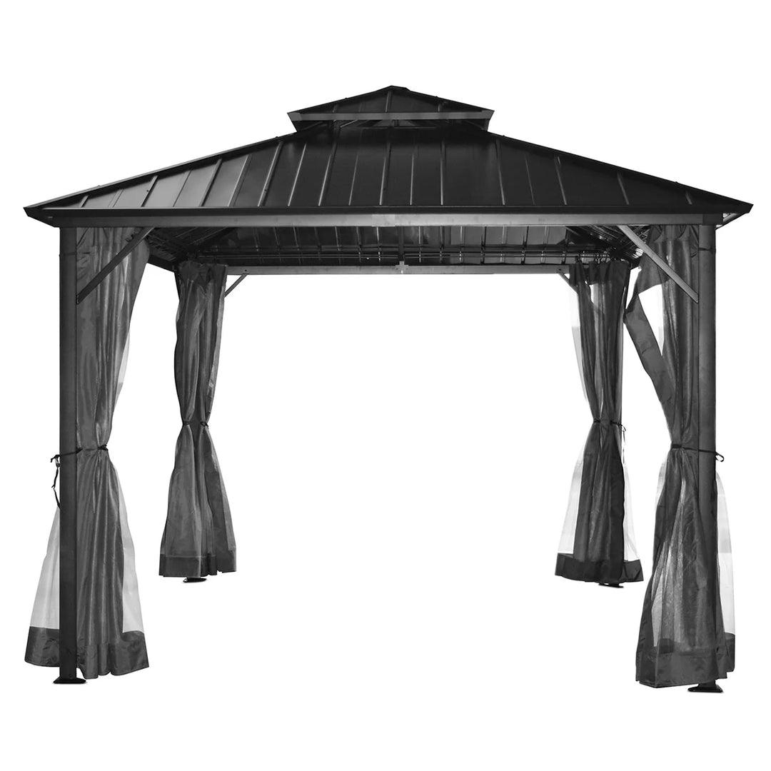 Aspendale 3m x 3.6m Gazebo with Mosquito Netting and Curtain by Yardtopia