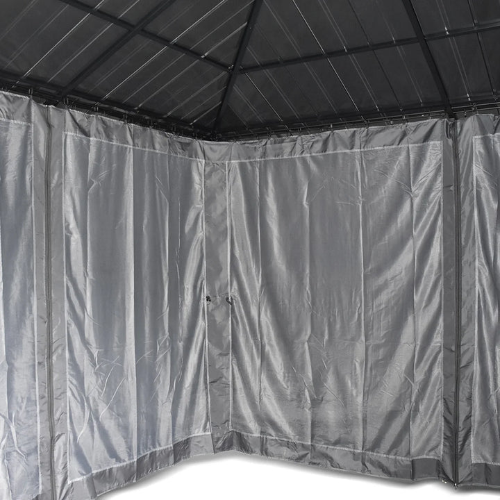 Aspendale 3m x 3.6m Gazebo with Mosquito Netting and Curtain by Yardtopia