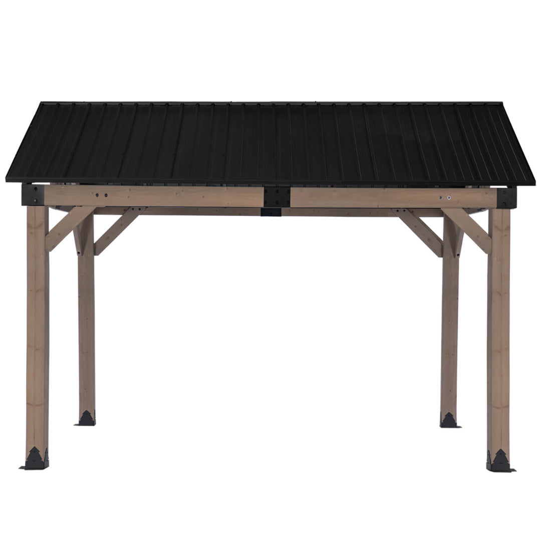 Fremantle 3.6m x 3m Timber & Steel Gable Roof Gazebo by Yardtopia