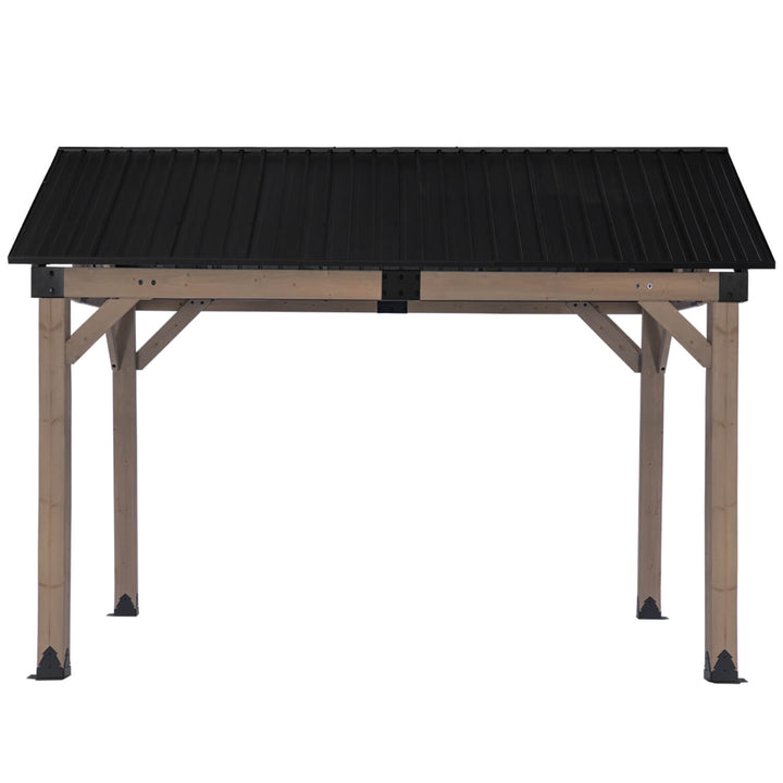 Fremantle 3.6m x 3m Timber & Steel Gable Roof Gazebo by Yardtopia