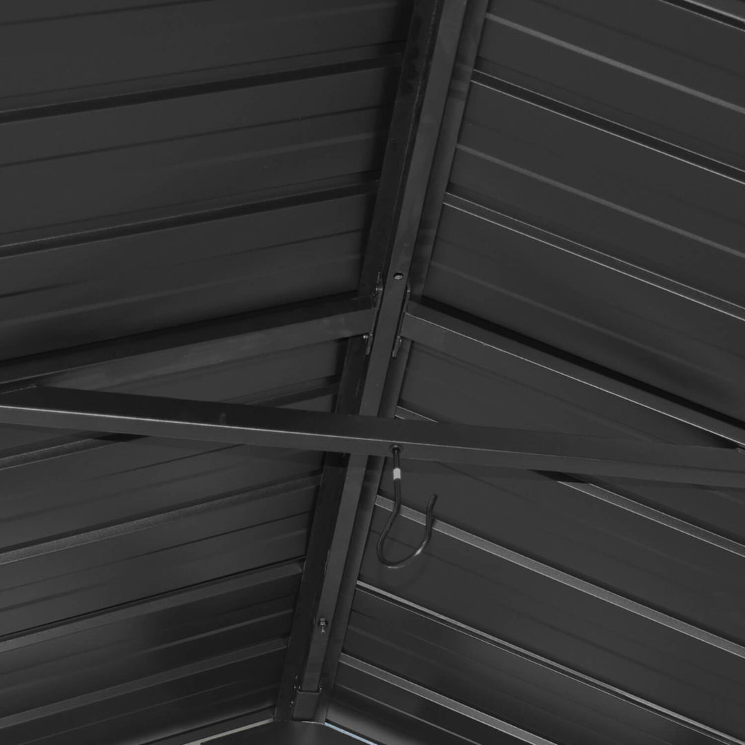 Oslo XL 3.6m x 2.4m BBQ/Grill Timber & Steel Gable Roof Gazebo by Yardtopia