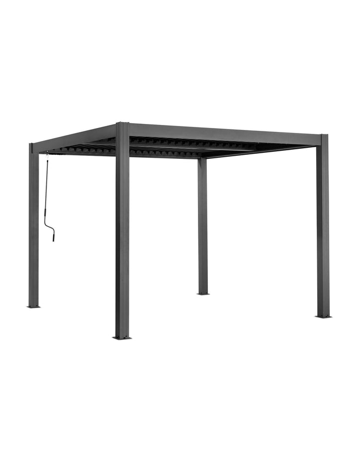 Yardtopia Elmont 3m x 3m Aluminium Pergola with Adjustable Louvre Set