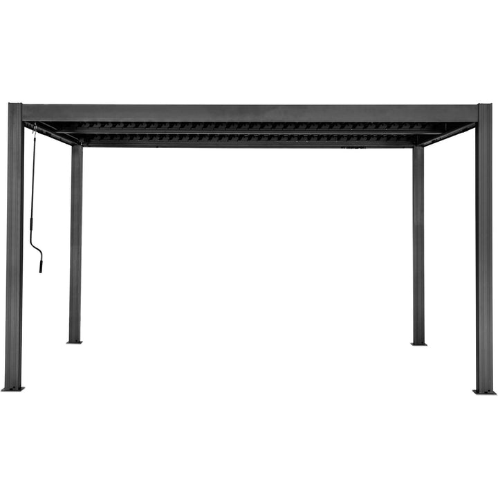Elmont 3m x 4m Aluminium Adjustable Louvre Pergola by Yardtopia