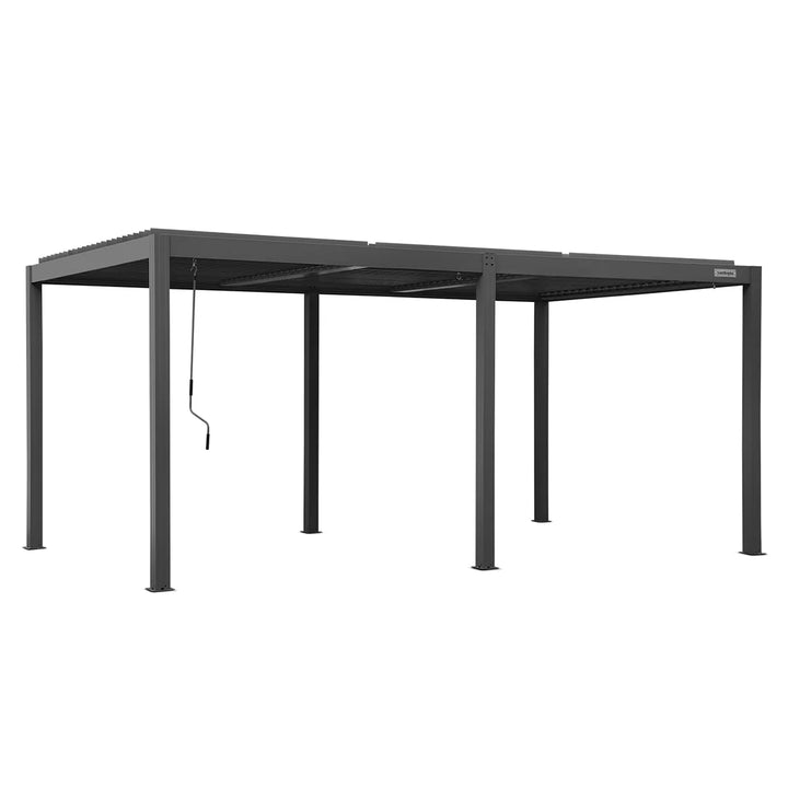 Elmont 3m x 5m Aluminium Adjustable Louvre Pergola by Yardtopia