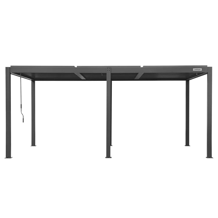 Elmont 3m x 5m Aluminium Adjustable Louvre Pergola by Yardtopia
