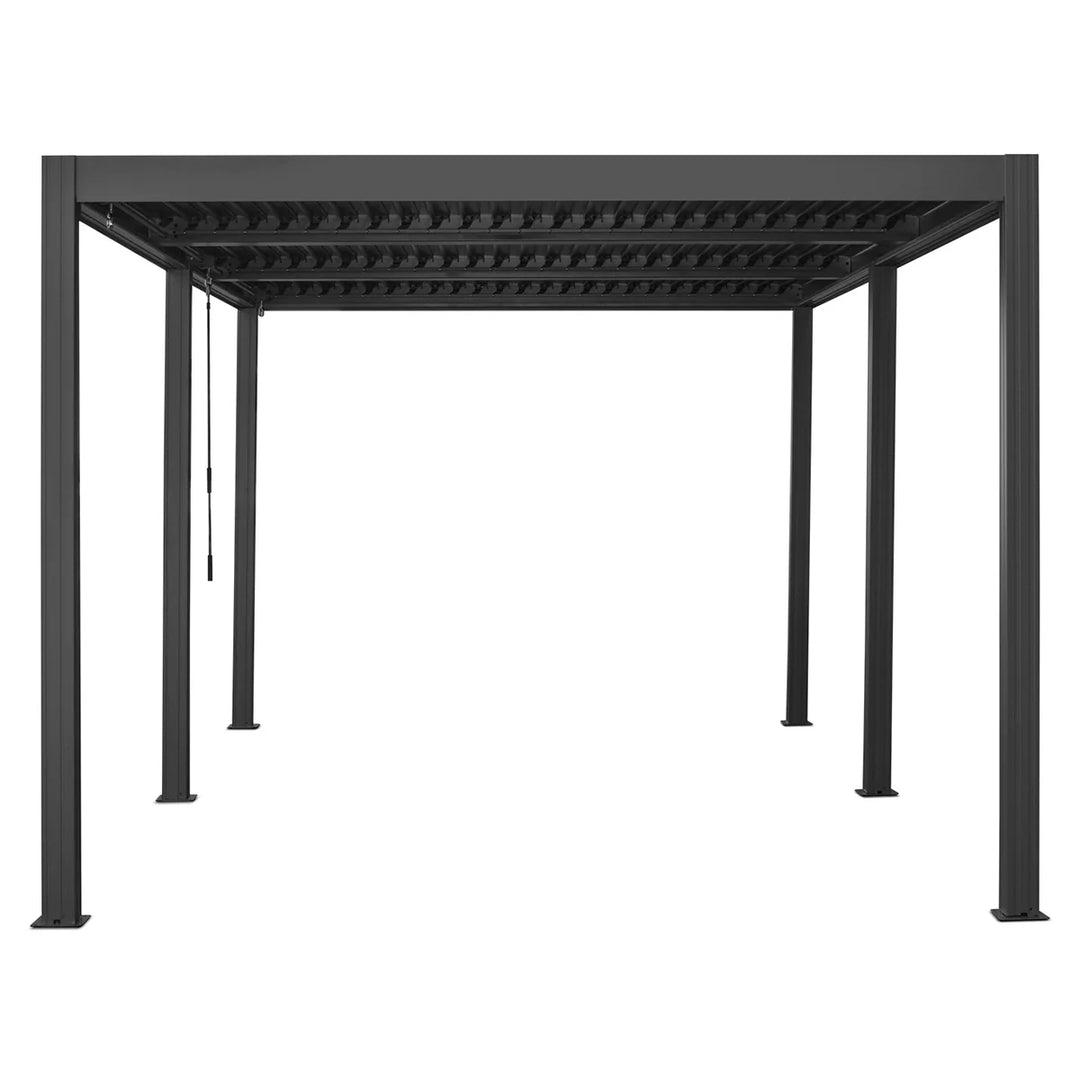 Elmont 3m x 5m Aluminium Adjustable Louvre Pergola by Yardtopia