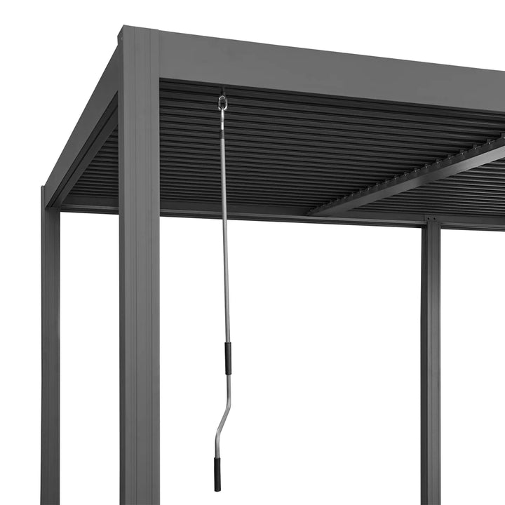 Elmont 3m x 5m Aluminium Adjustable Louvre Pergola by Yardtopia
