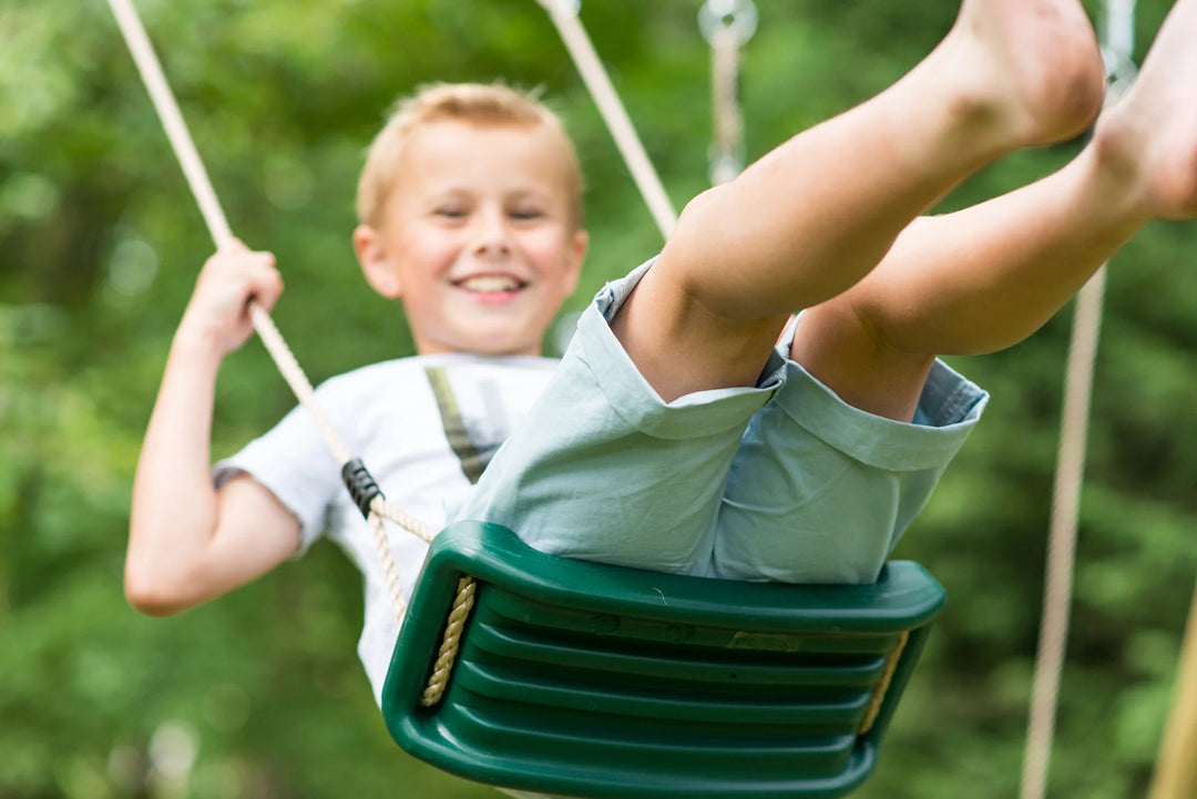 Plum Colobus Wooden Swing Set (Updated for 2025)