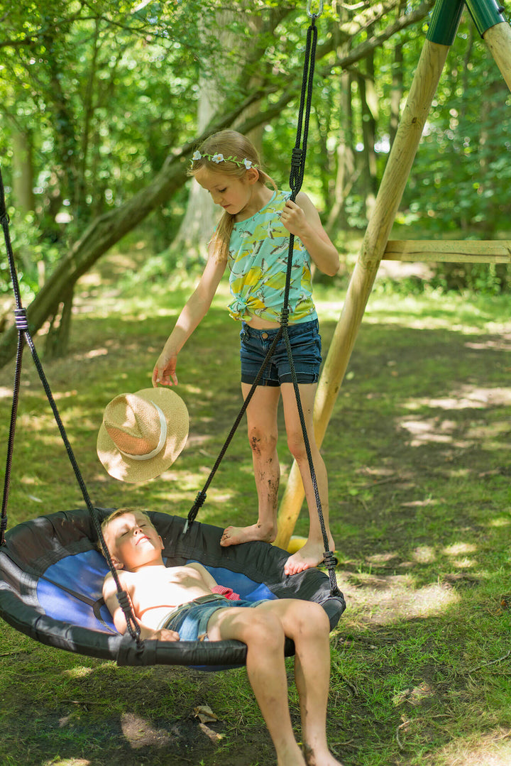 Plum Wooden Nest Swing Set - Spider Monkey