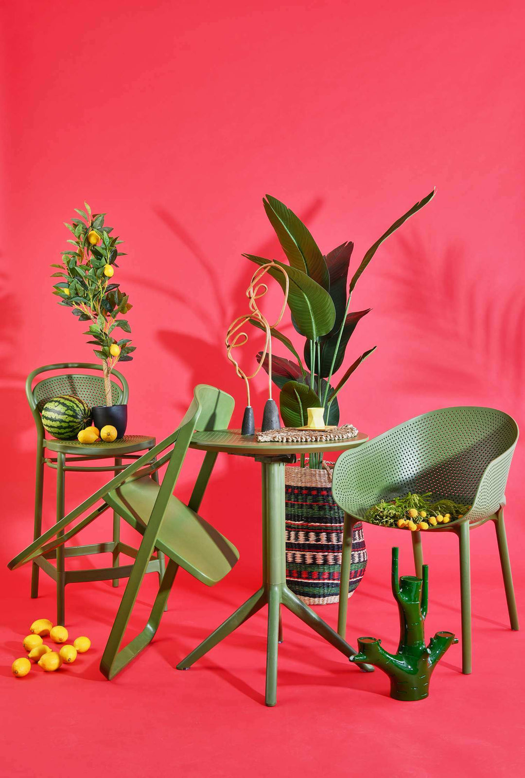 Siesta Sky Stacking Chair (Available in Black, White, Taupe, Green, Marsala & Anthracite)