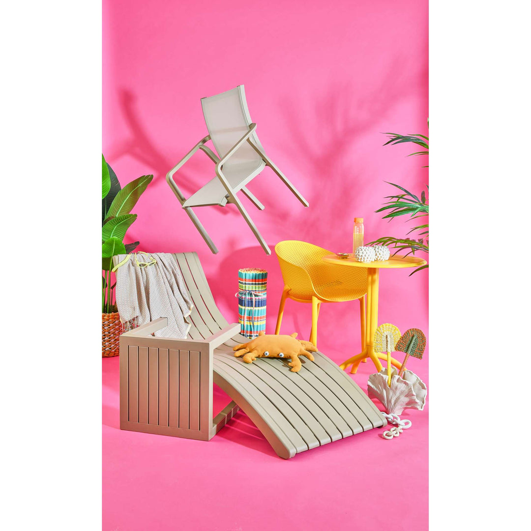 Siesta Slim Sun Lounger (Available in Black, White, Anthracite & Taupe - with / without cushion)